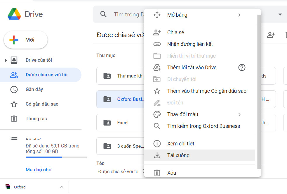 Cách sao chép thư mục Google Drive từ tài khoản của người khác