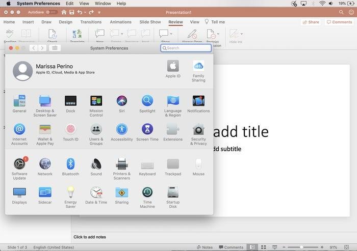 Thay đổi ngôn ngữ hiển thị PowerPoint trên Mac