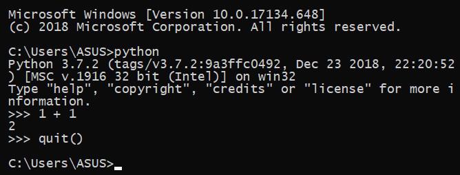 Python trong Command Line