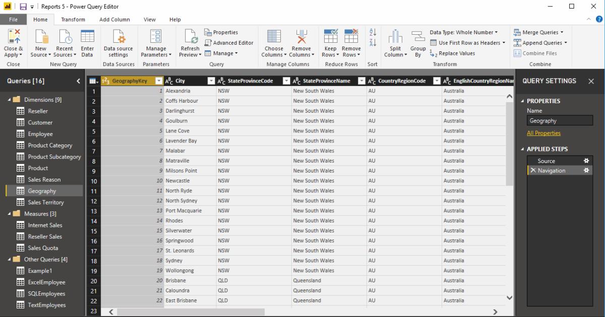 Hướng dẫn cách loại bỏ hoặc sắp xếp lại các cột trong Power BI