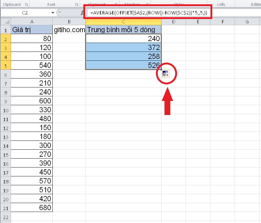 cach-tinh-trung-binh-moi-5-hang-hoac-5-cot-trong-excel