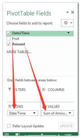 Cách chỉ tính trung bình ngày/tháng/quý/giờ bằng Pivot Table trong Excel