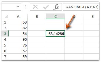 Cách tính giá trị trung bình kết hợp làm tròn trong Excel