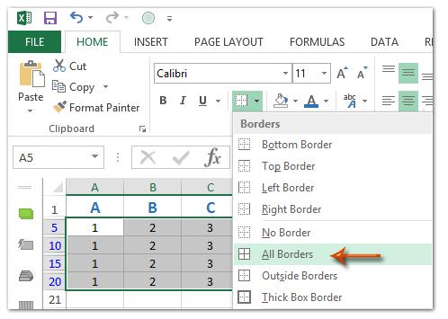 Hướng dẫn tự động tạo khung viền cho ô dữ liệu Excel có điều kiên