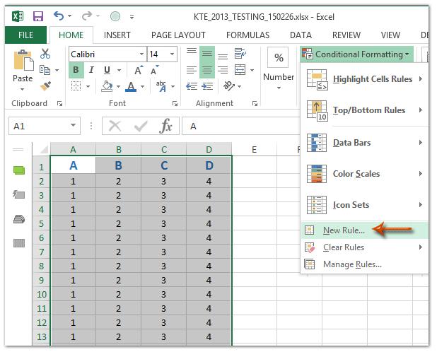 Hướng dẫn tự động tạo khung viền cho ô dữ liệu Excel có điều kiên