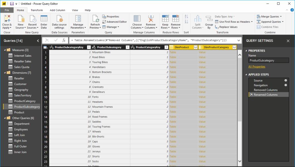 Hướng dẫn hợp nhất nhiều bảng trong Power BI