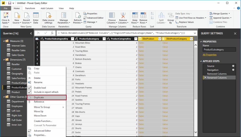 Hướng dẫn hợp nhất nhiều bảng trong Power BI