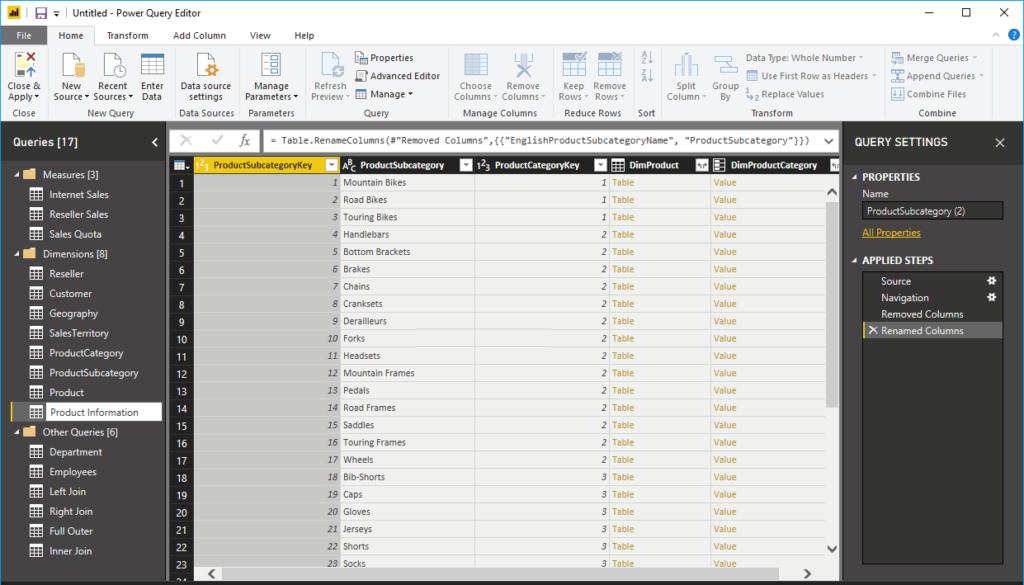 Hướng dẫn hợp nhất nhiều bảng trong Power BI