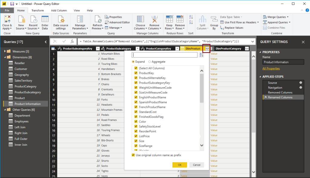 Hướng dẫn hợp nhất nhiều bảng trong Power BI