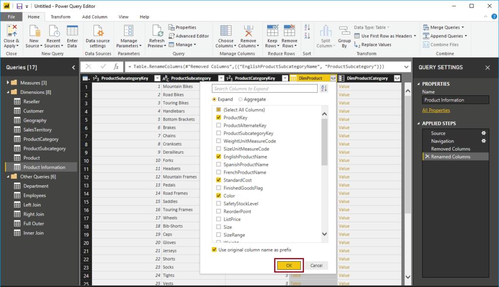 Hướng dẫn hợp nhất nhiều bảng trong Power BI