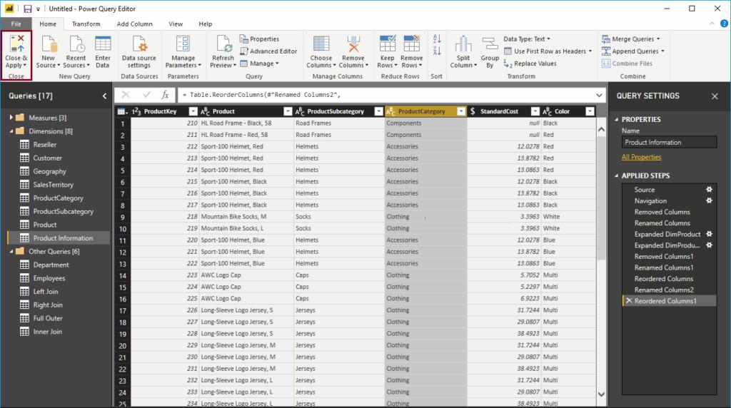 Hướng dẫn hợp nhất nhiều bảng trong Power BI