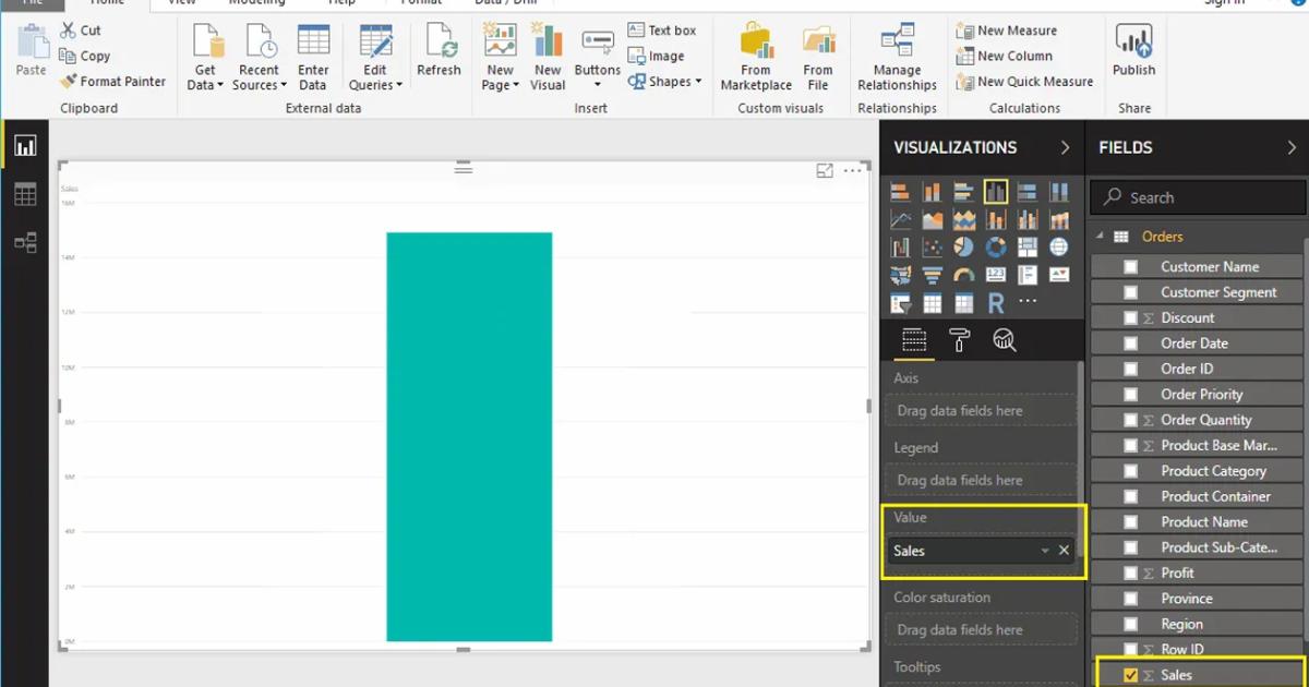 Hướng dẫn tạo biểu đồ đường kẻ kết hợp cột liên cụm (Line and Clustered Column Chart) trong Power BI