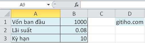 Hướng dẫn tính lãi kép bằng Excel
