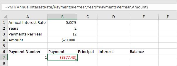 Hướng dẫn tính lịch trả nợ theo dư nợ giảm dần Excel