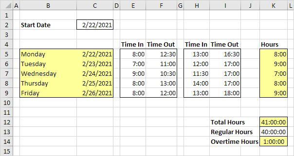 Cách tính chênh lệch thời gian giữa hai thời điểm trên Excel