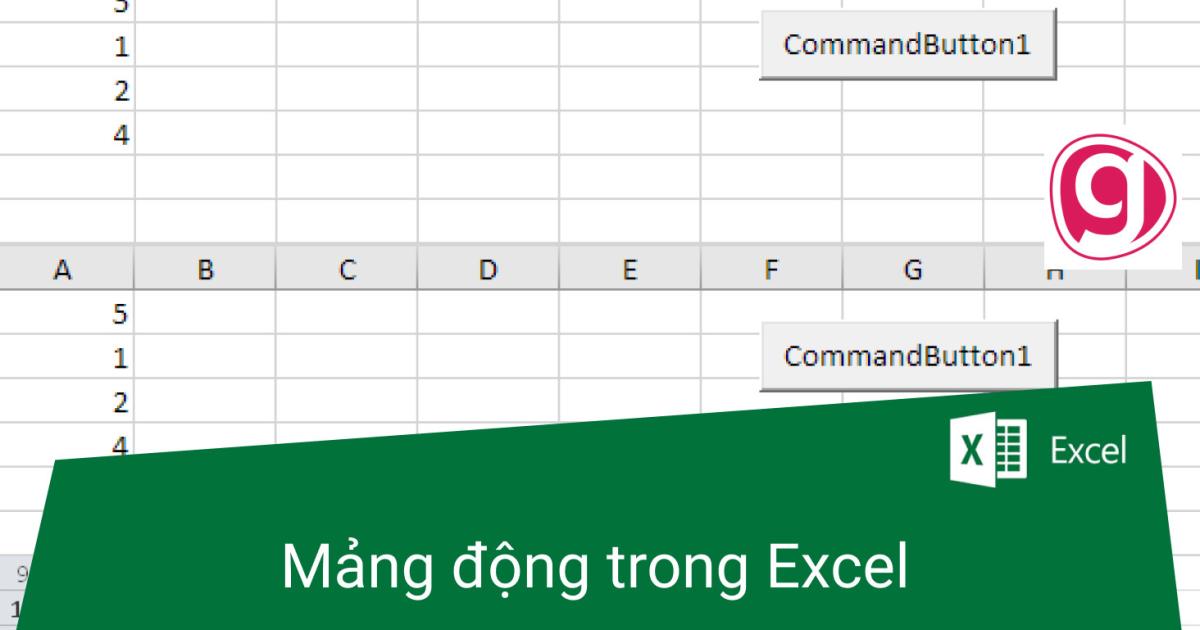 Kỹ thuật khai báo mảng động trong VBA với cú pháp ReDim