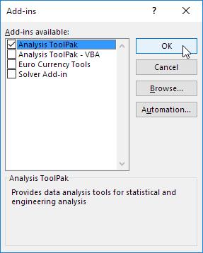 Hướng dẫn cách tải bộ công cụ Analysis ToolPak trên Excel