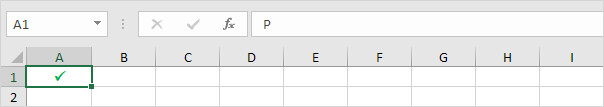 Hướng dẫn cách thêm dấu tích chữ V vào trang tính Excel
