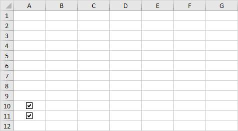 Xóa Check box trên Excel
