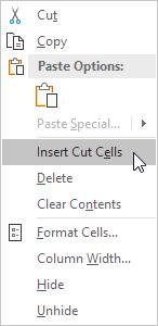 chọn Insert Cut Cells