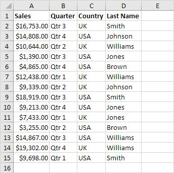 Cột đã được di chuyển theo cách sắp xếp thứ tự