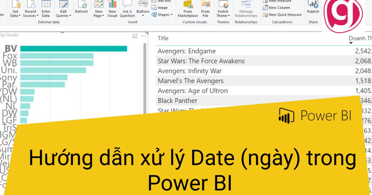 Hướng dẫn xử lý Date (ngày) trong Power BI