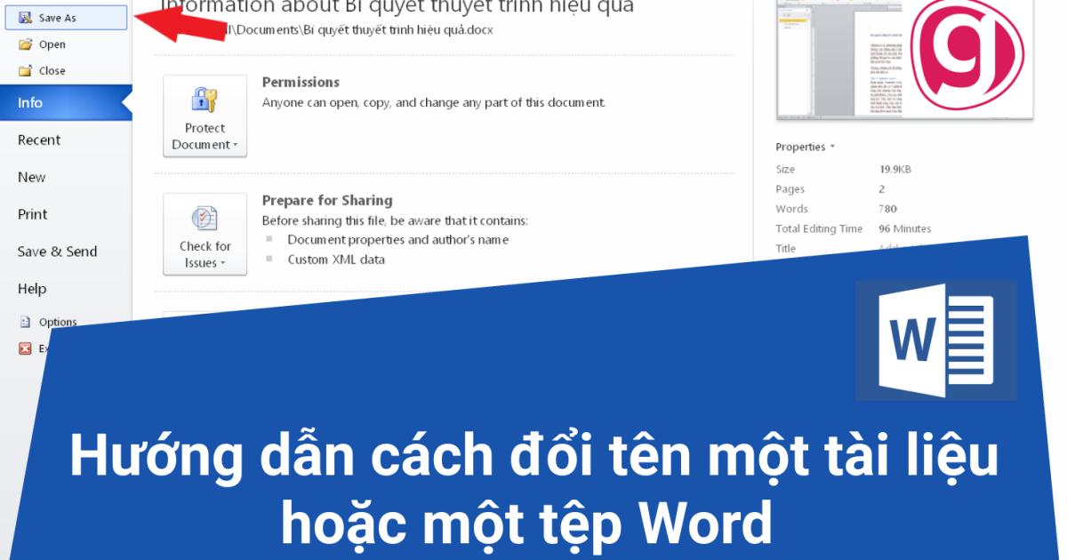 2 cách đổi tên file Word một hoặc nhiều file nhanh và đơn giản