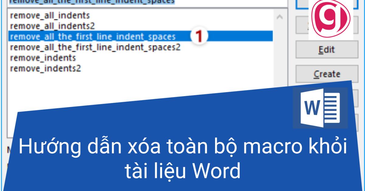 Hướng dẫn xóa toàn bộ macro khỏi tài liệu Word