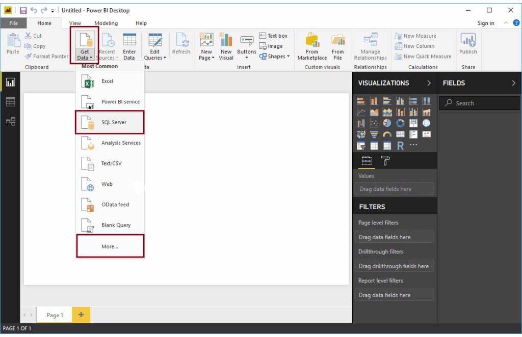 Hướng dẫn kết nối Power BI với SQL Server