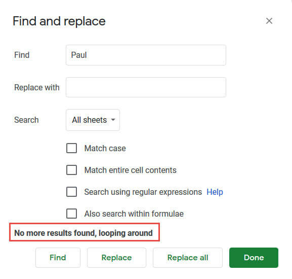 Hướng dẫn cách tìm kiếm trong Google Sheets