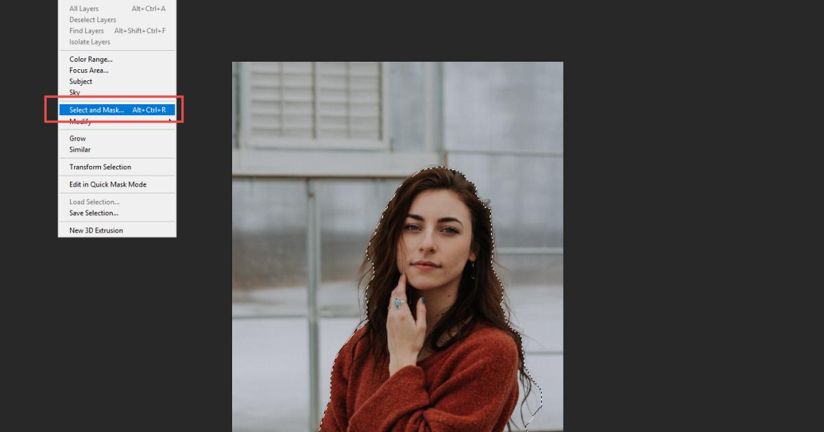 Công cụ cắt ảnh Select & Mask 3