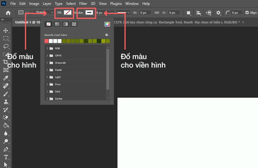 Công cụ Retangle Tool 2
