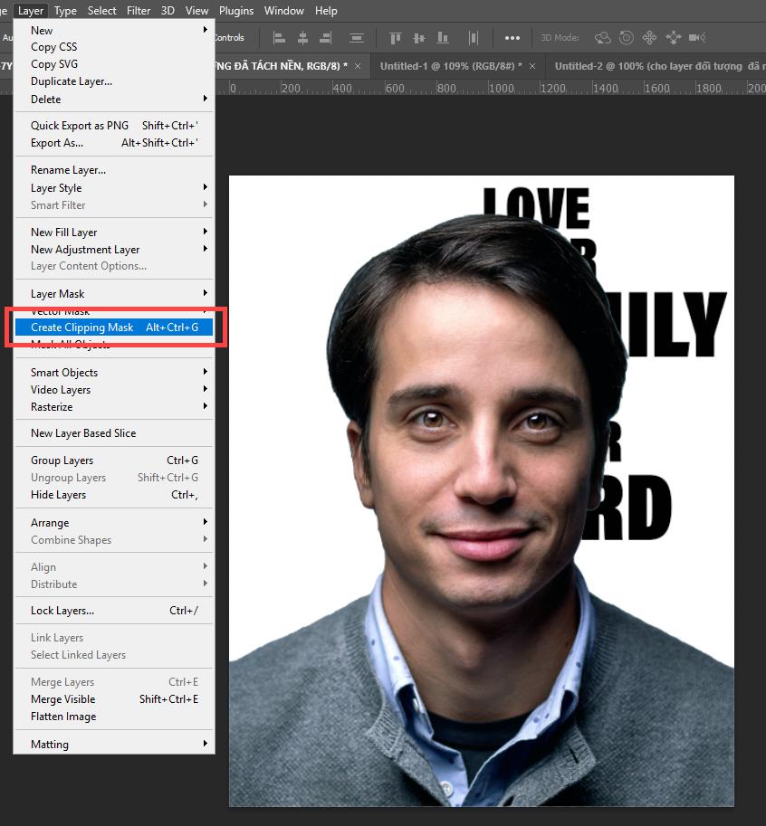 Clipping Mask trong Photoshop 10