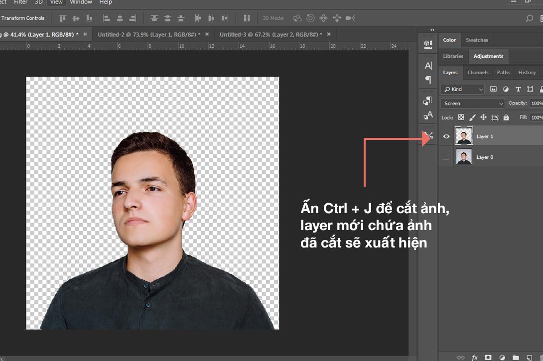 cắt ảnh Lasso Tool Photoshop 9