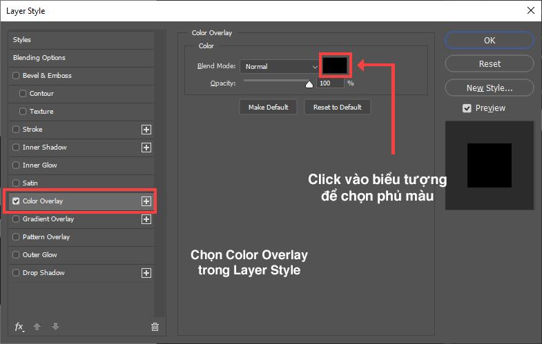 Đổ bóng vật thể Photoshop 6