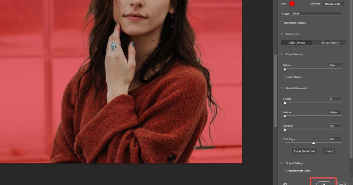 Công cụ cắt ảnh Select & Mask 8