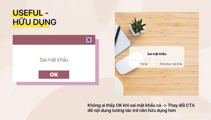 3 nguyên tắc trong UX Writing 5