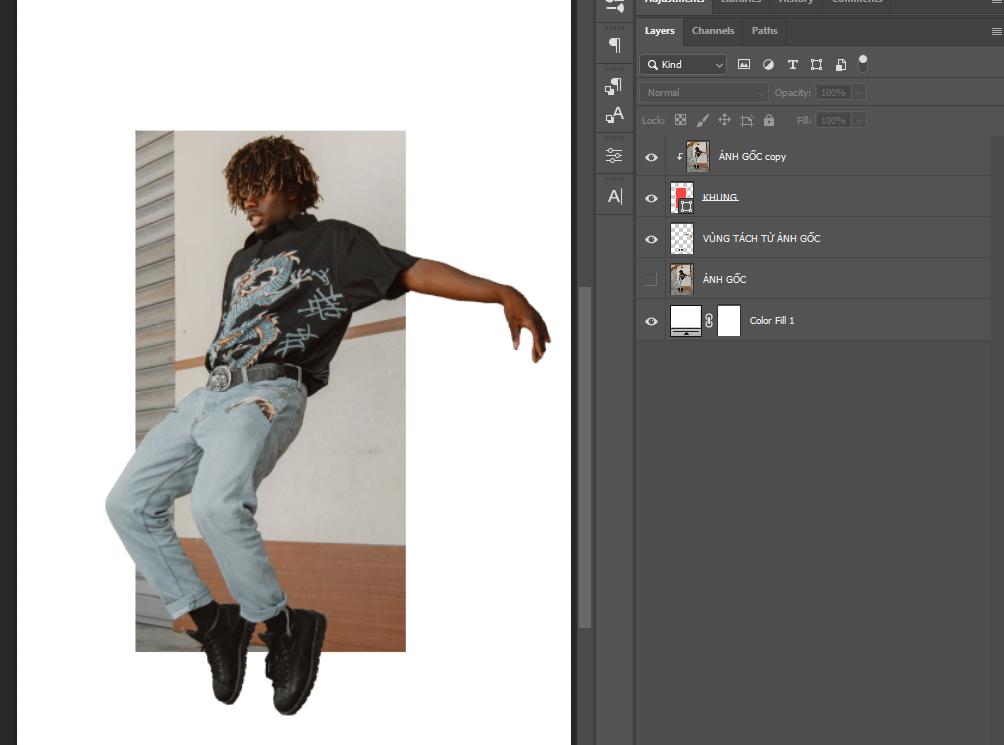 Clipping Mask trong Photoshop 21