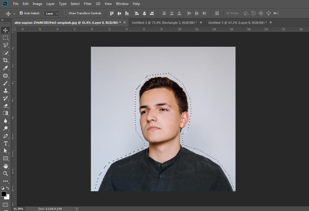 cắt ảnh Lasso Tool Photoshop 6