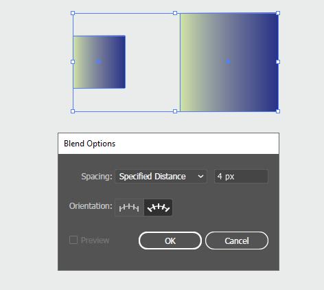  Blend Tool trong illiustrator 19