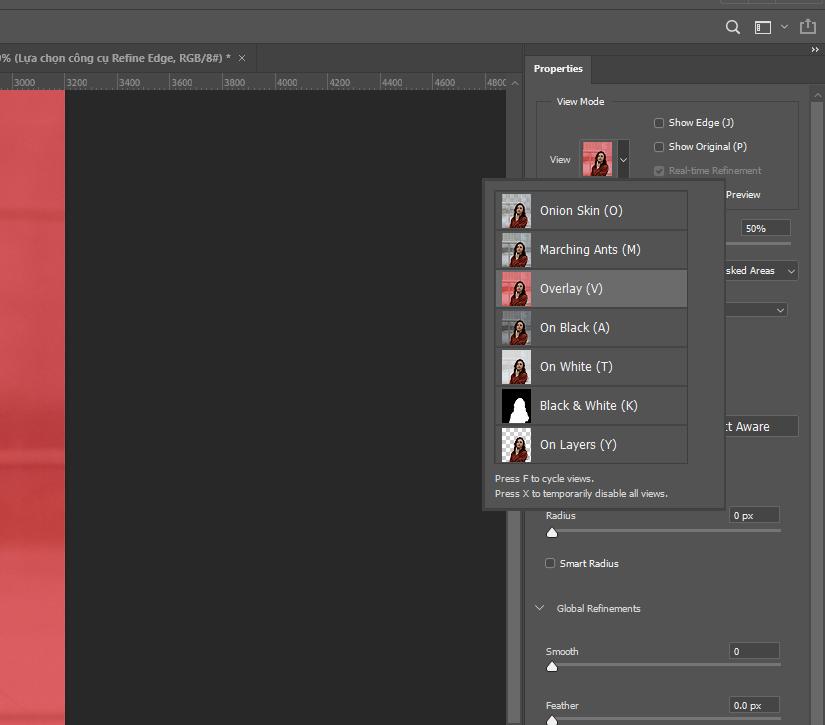 Công cụ cắt ảnh Select & Mask 6
