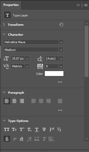 Horizontal Type Tool 15