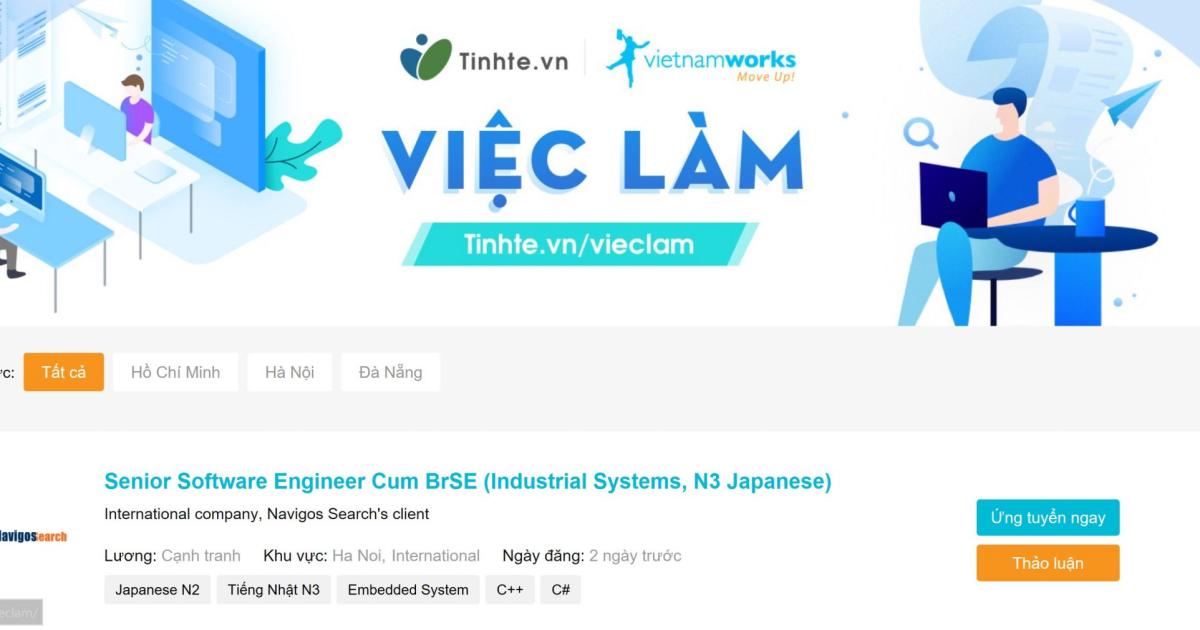 website tuyển dụng Vietnamworks