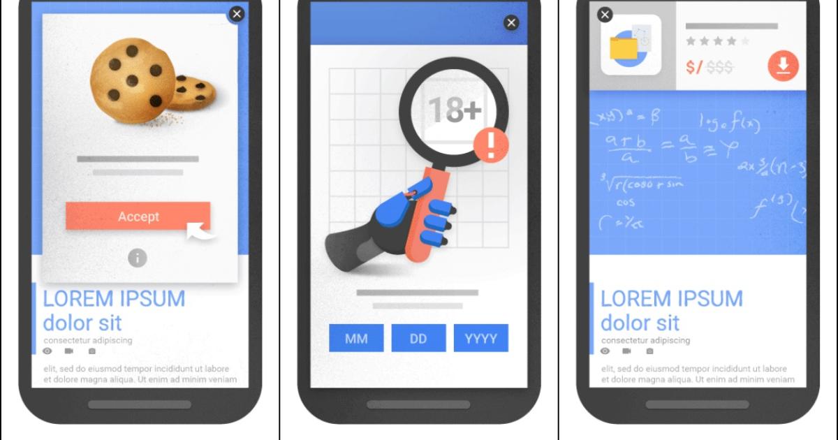 minh họa quảng cáo xâm nhập trên website