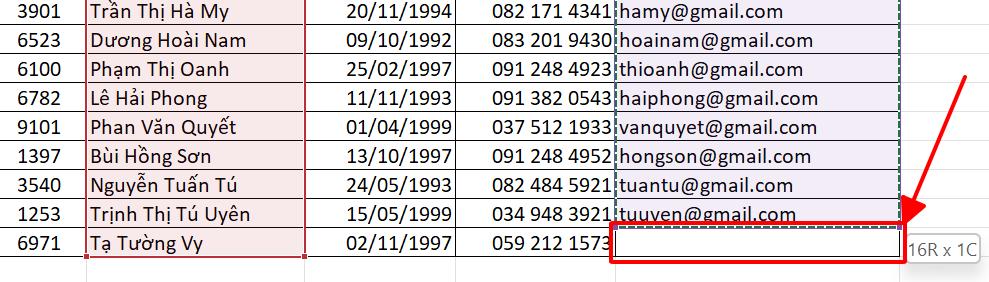 lỗi value trong excel khi dùng xlookup 3