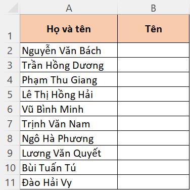 Cách xóa số ký tự không cố định trong Excel