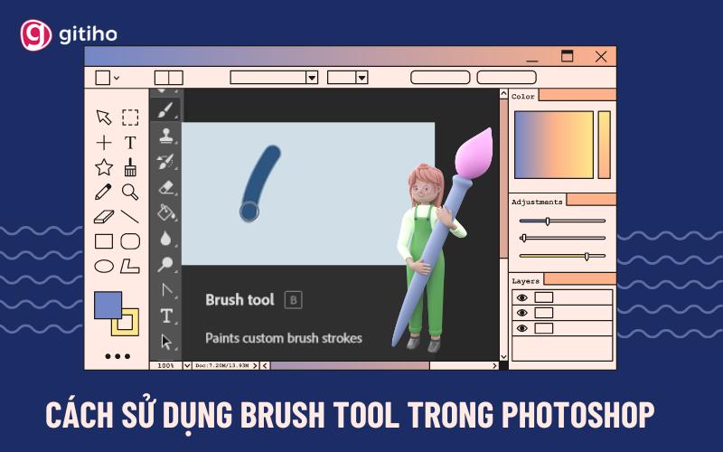Hướng dẫn cách sử dụng công cụ Brush trong Photoshop chi tiết nhất