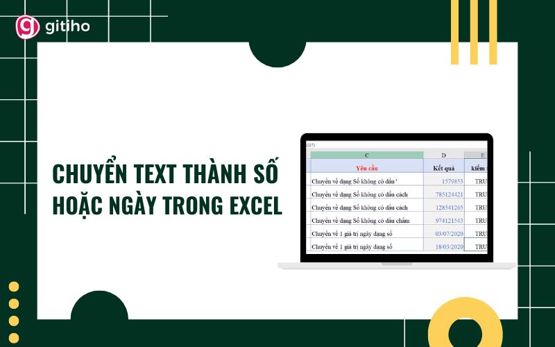 Cách chuyển Text thành số trong Excel cực đơn giản