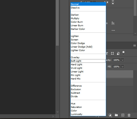 Blend màu trong Photoshop: Layer để blend màu