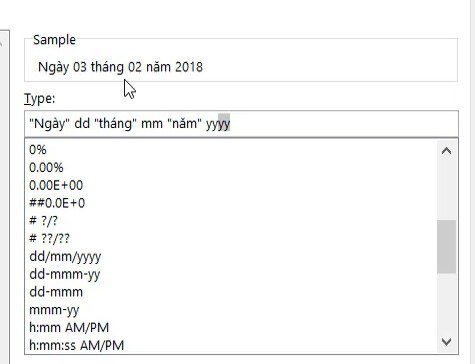 2 cách làm hiển thị đầy đủ dữ liệu ngày tháng trong Excel
